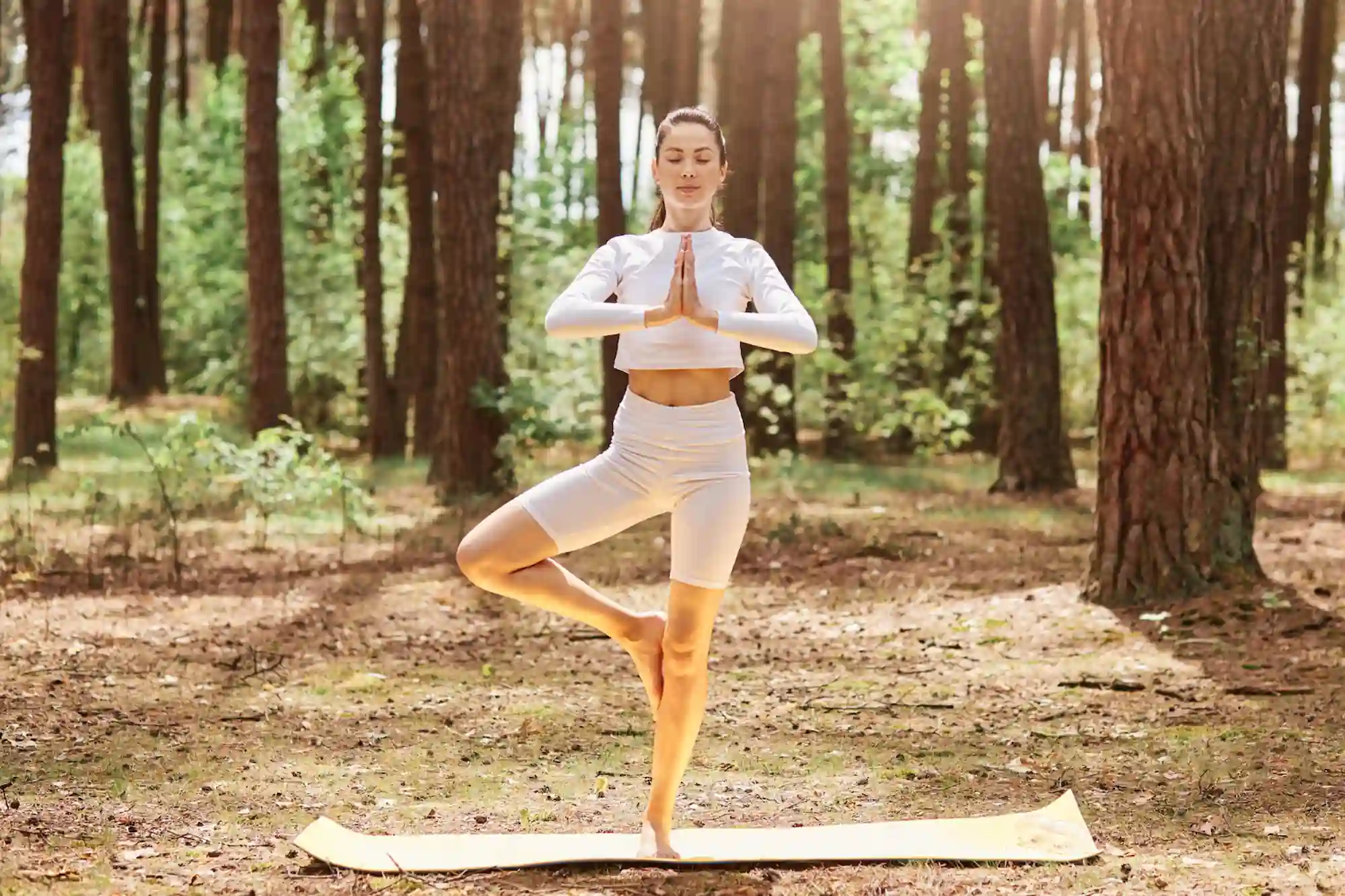 Tree pose yoga