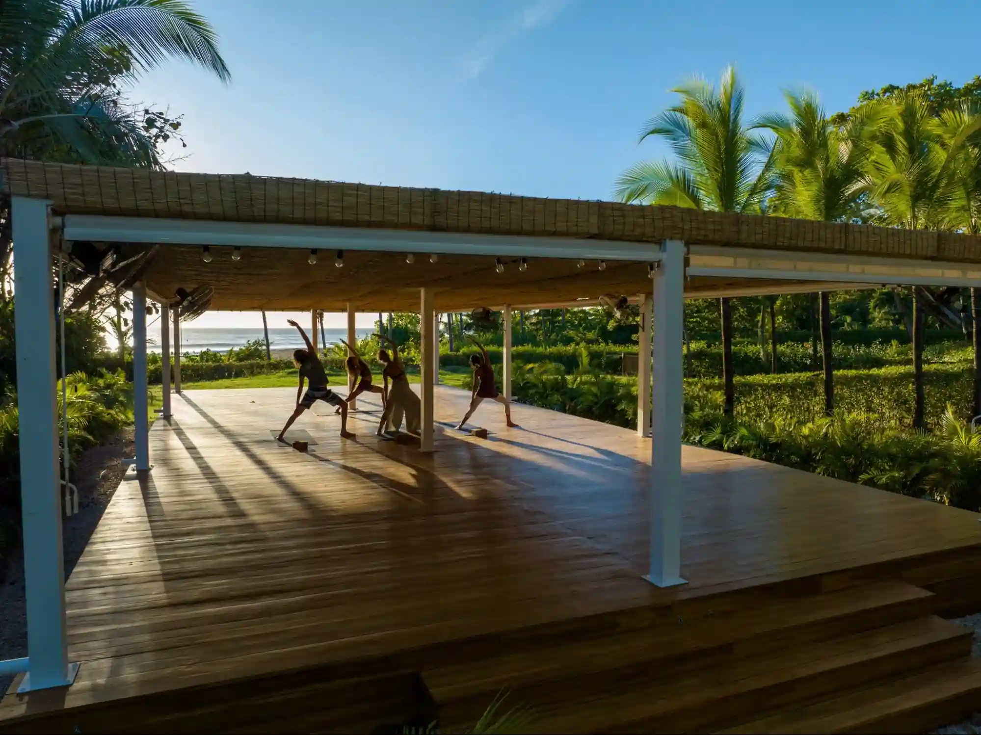 Each day on costa rica yoga retreat